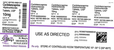 889 (Cyclobenzaprine 60760 889 04)